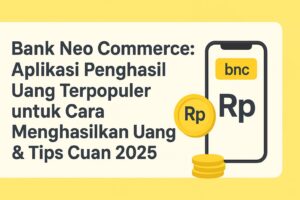 Bank Neo Commerce: Aplikasi Penghasil Uang Terbaik untuk Cara Menghasilkan Uang & Tips Cuan